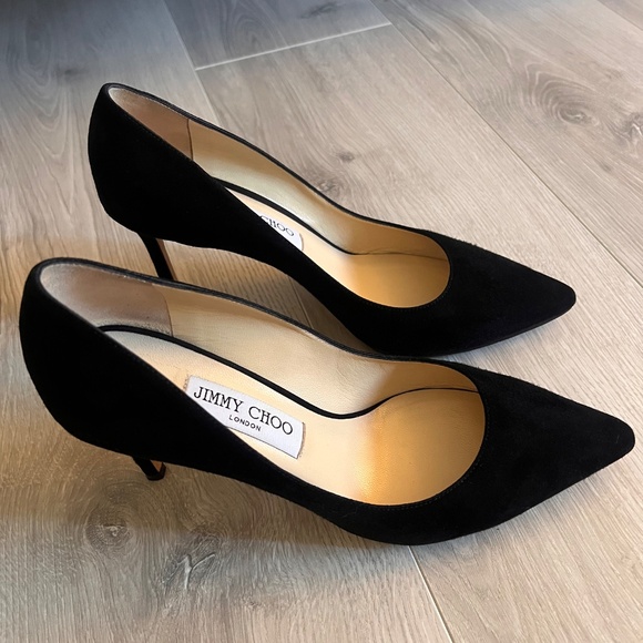 Jimmy Choo Romy 85mm Black Suede Pumps – Size 9 - Picture 3 of 9